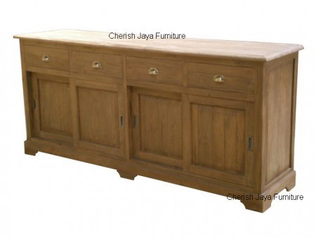 Code: SJSB 009 Name: Urban Sideboard 4 Drawers 4 Sliding Doors Size: W=200 x D=59 x H=95 cm Wood: Solid Teakwood